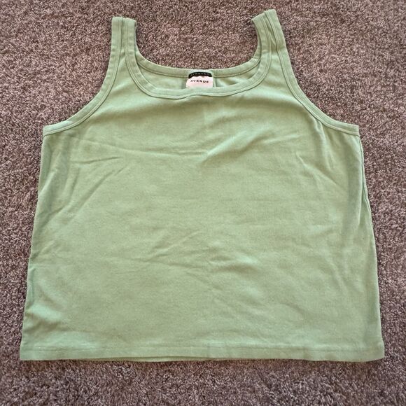 Avenue Plus Size 26/28 Green Sleeveless Tank Top Cami – Great Condition - Picture 1 of 6